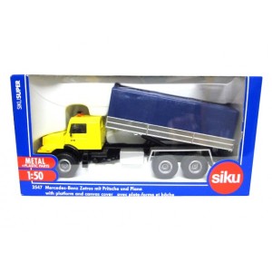 SIKU 3547 MERCEDES BENZ TRUCK WITH PLATFORM AND CANVAS COVER